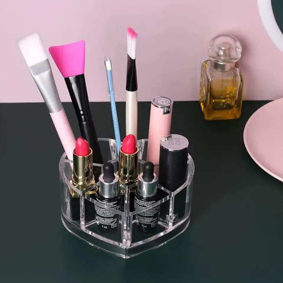 Heart Acrylic Makeup Organizer — image 2