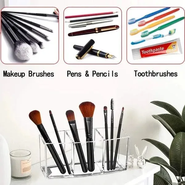 3-Slot Acrylic Makeup Organizer — image 3