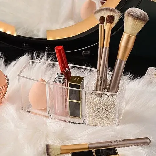 3-Slot Acrylic Makeup Organizer — image 2