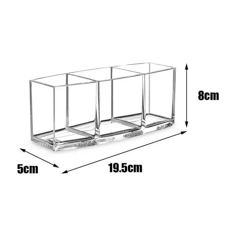 3-Slot Acrylic Makeup Organizer — image 6