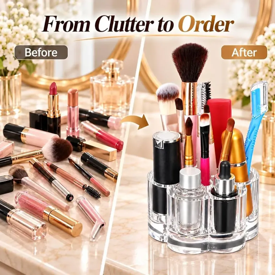 Flower Acrylic Makeup Holder — image 4