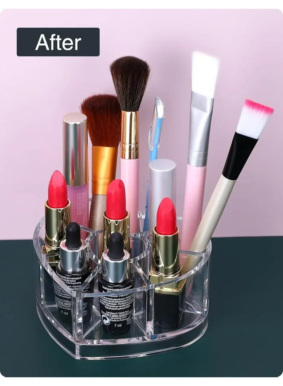 Heart Acrylic Makeup Organizer — image 3