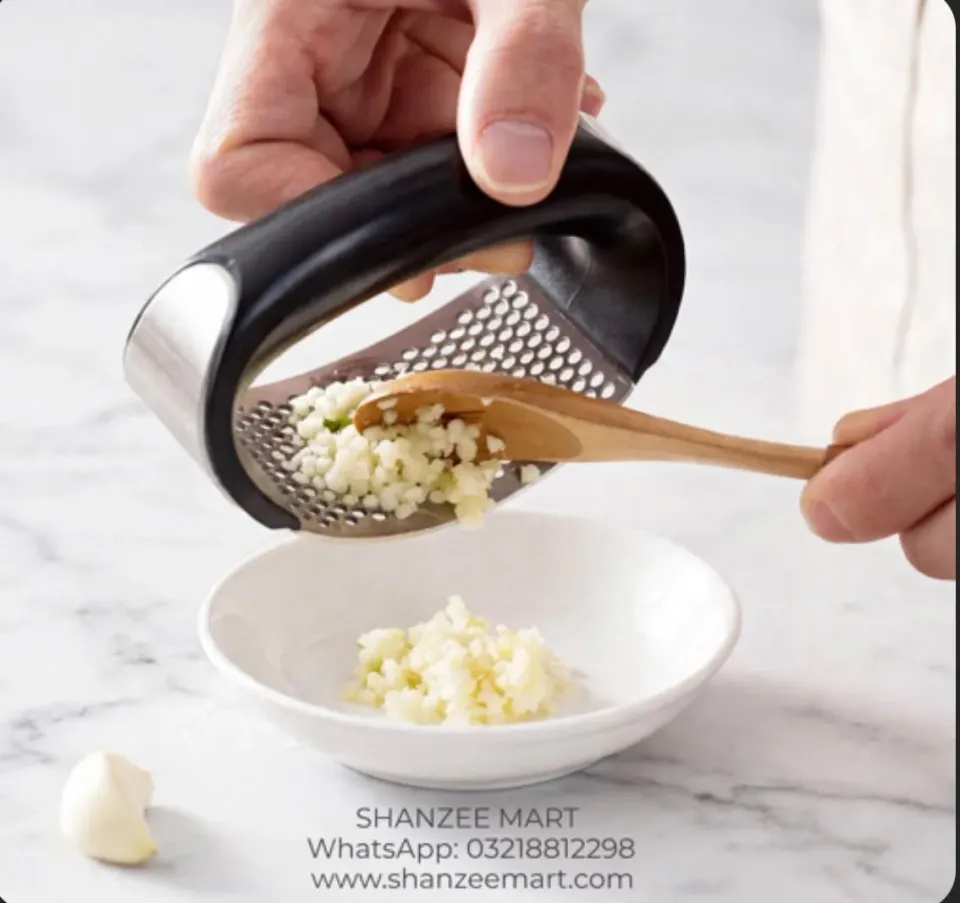 Stainless Steel Garlic Press — image 1