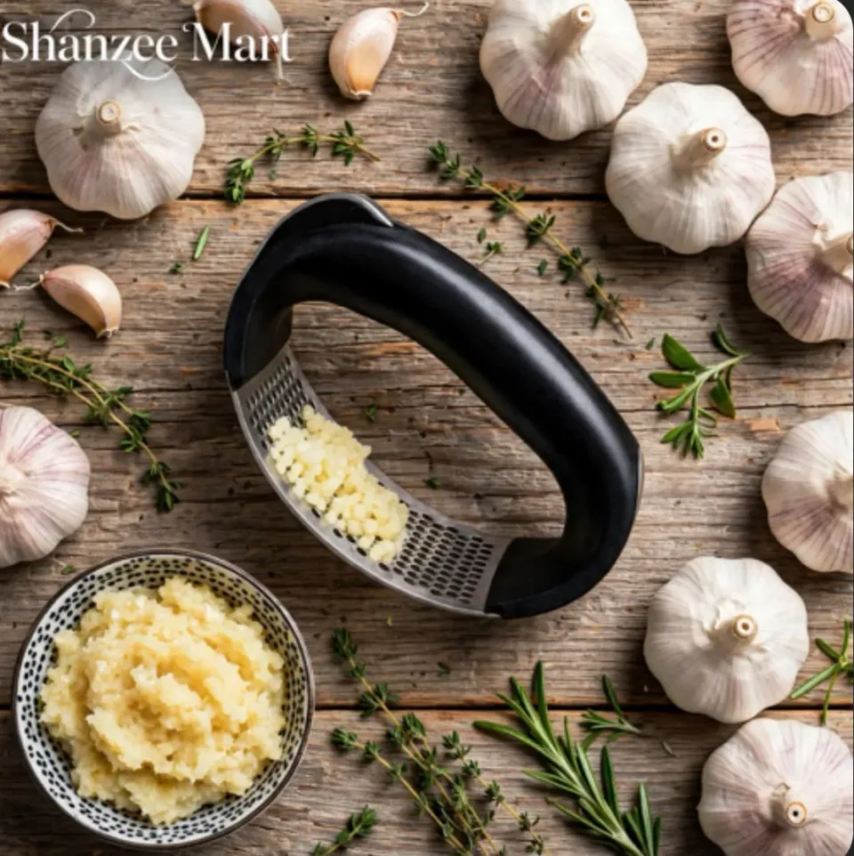Stainless Steel Garlic Press — image 2