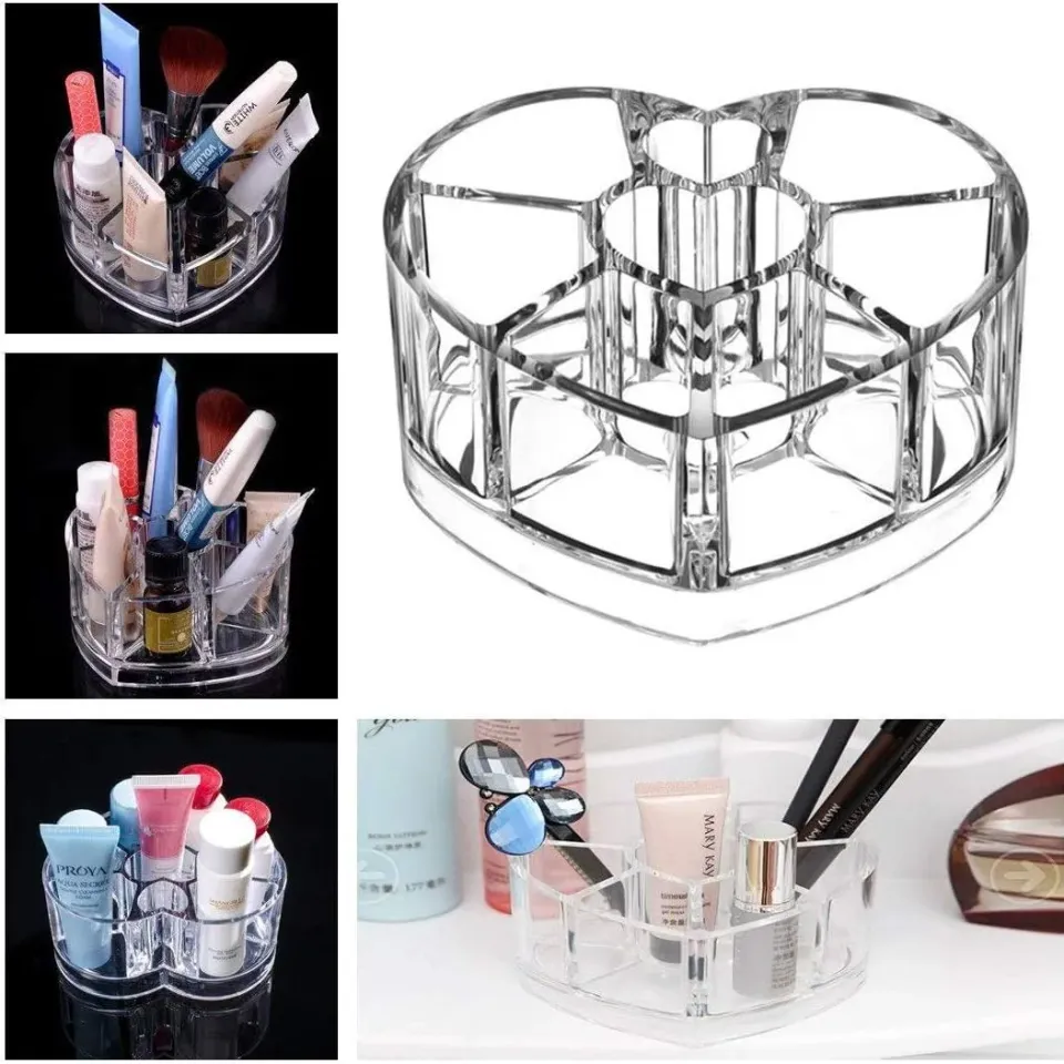 Heart Acrylic Makeup Organizer — image 1